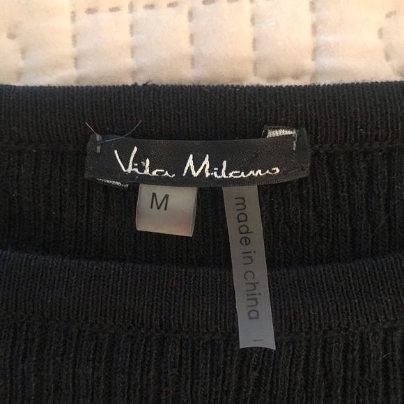 Vita Milano Black Dressy Top - Picture 3 of 5